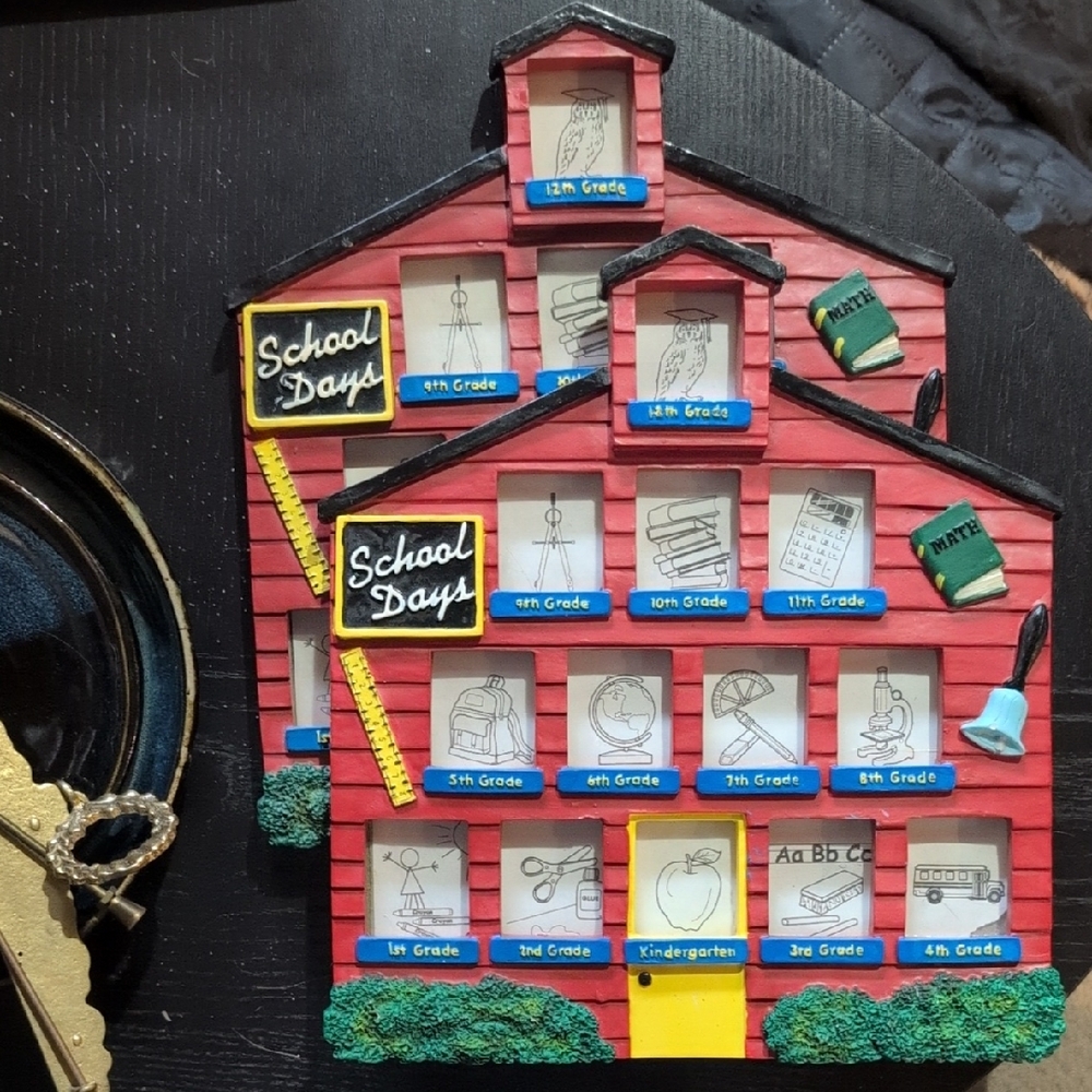 Red School Days Photo Frame
